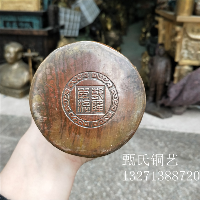 纯铜送子观音坐像自在观音月亮观音坐像摆件 家居客厅酒柜装饰品