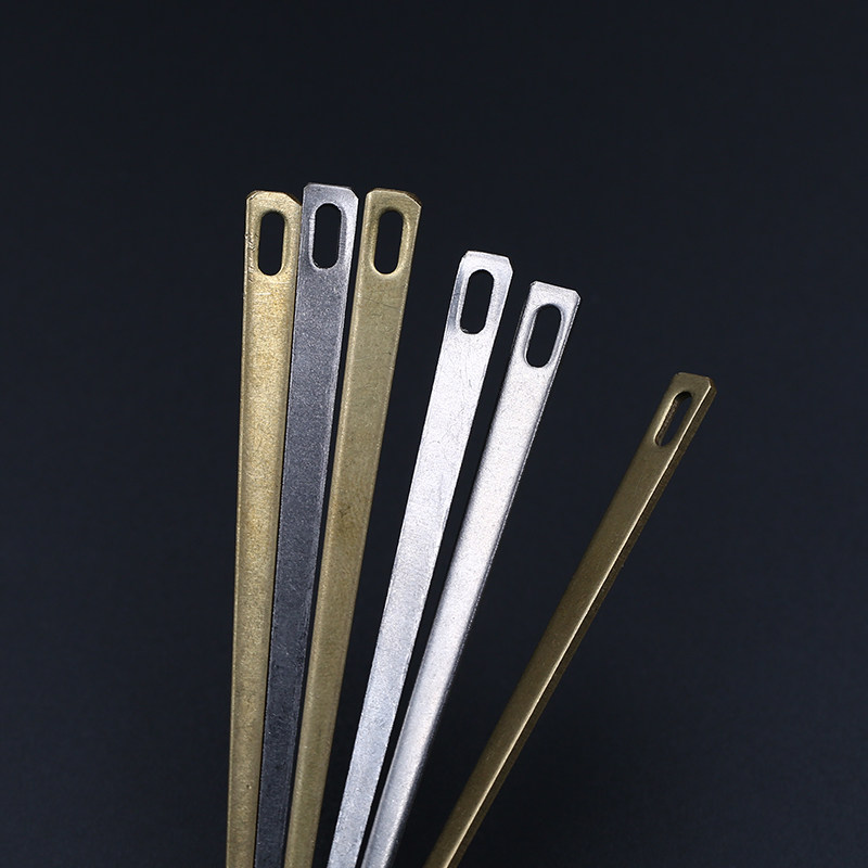 家用包粽子针黄铜不锈钢穿孔针手工扁针端午节针线工具打磨针粗针图片