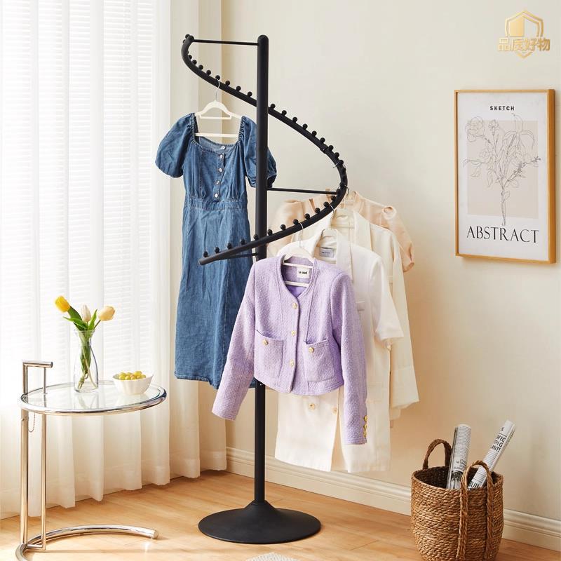 家用服装店旋转展示架多功能卧室落地收纳晾衣架挂衣架衣帽架架子