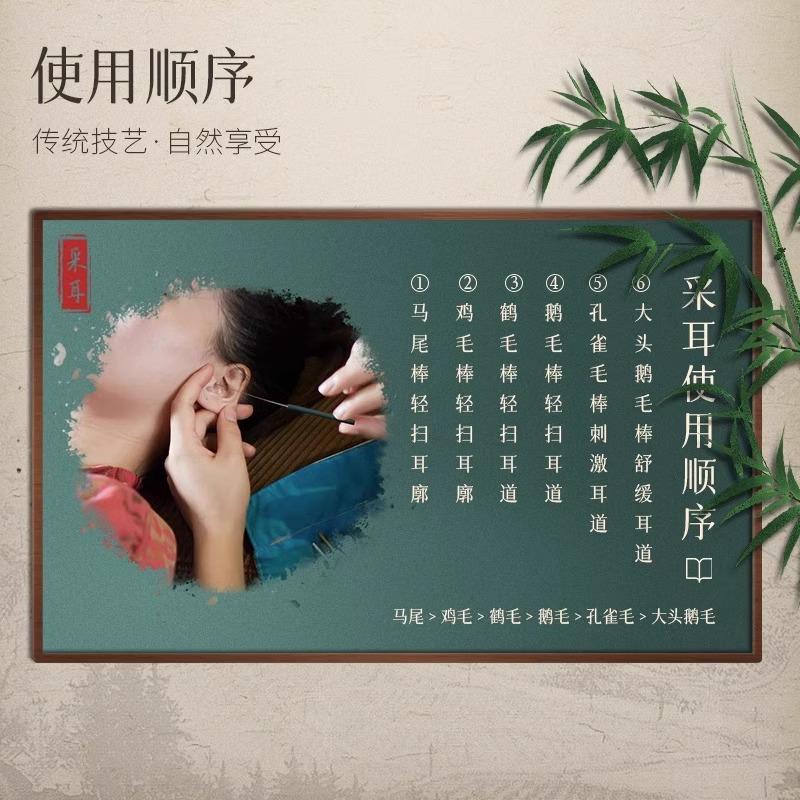 采耳专业工具掏耳神器带灯挖耳勺鹅毛棒掏耳朵全套技师专用套装镊