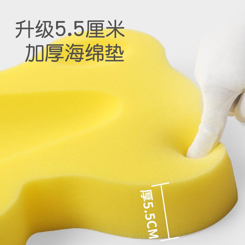 婴儿洗澡海绵垫浴网兜浴盆新生儿宝宝洗澡沐浴架通用神器可坐躺托图片