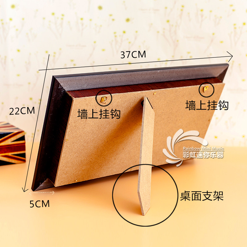 迷你古筝琵琶二胡五件套模型摆件民乐古筝相框古琴中国传统礼物