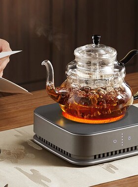 德茗堂电陶炉专用煮茶壶耐高温玻璃壶烧水加厚茶具养生星空提梁壶