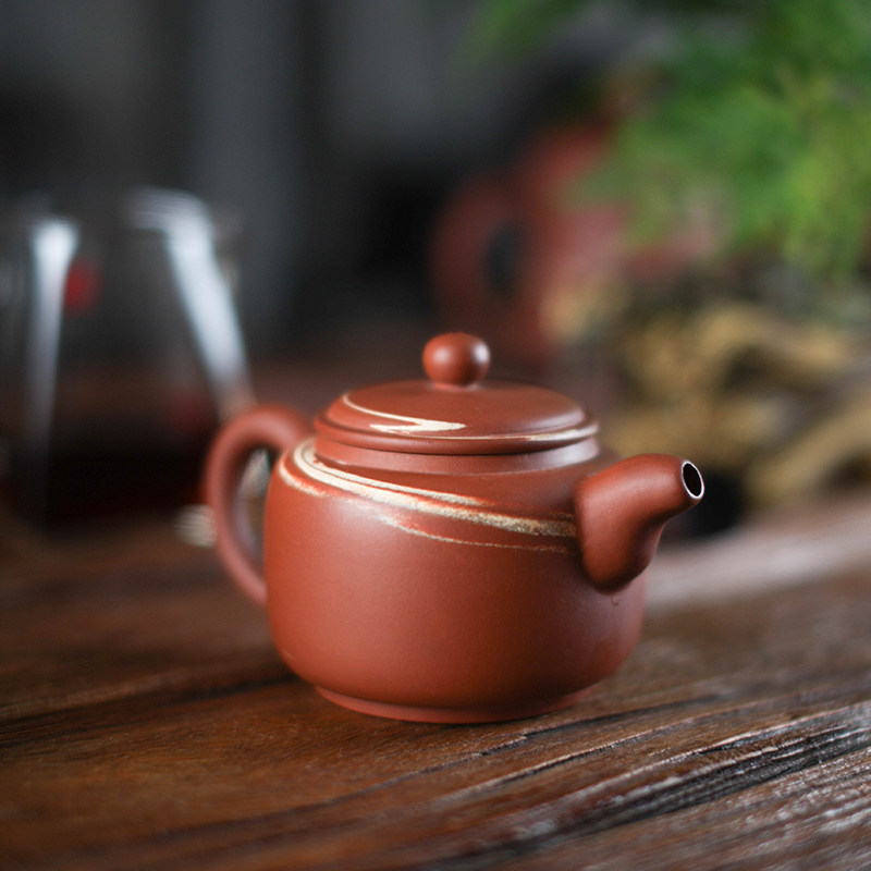 荣昌陶茶壶安陶纯全手工绞泥仿古壶原矿四大名陶功夫茶具非紫砂壶