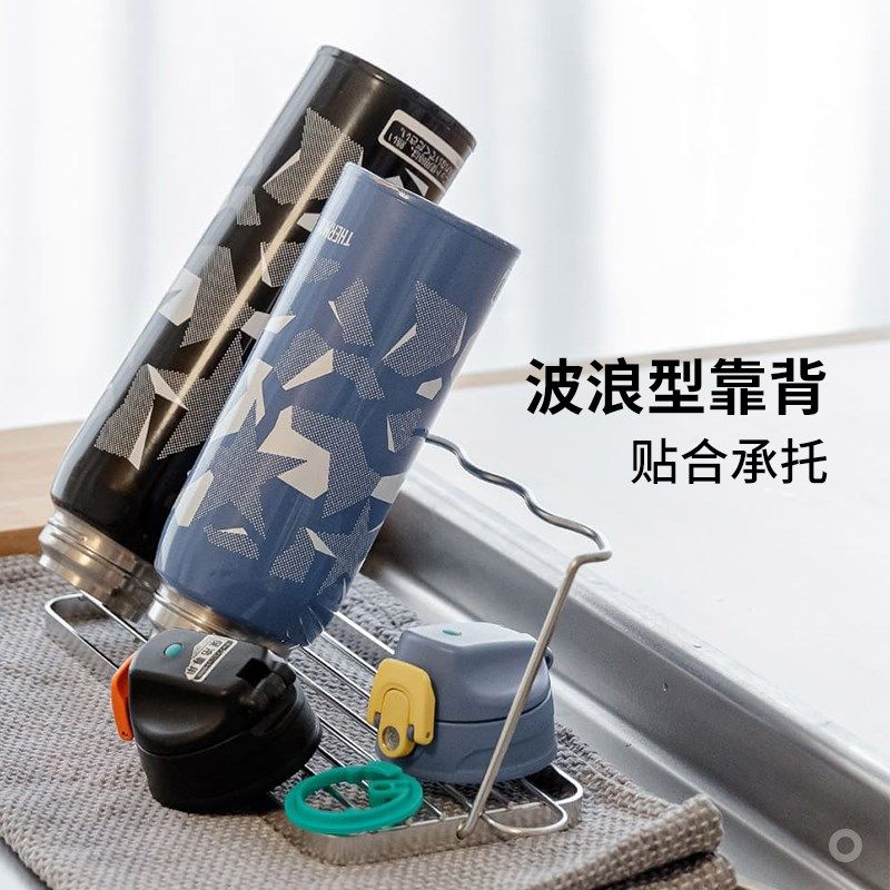 霜山304不锈钢沥水杯架倒挂折叠菜板锅盖收纳层架保温杯水杯置物