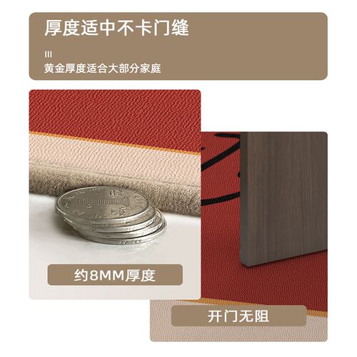 喜庆乔迁可定制入户玄关地毯垫可裁剪大门口脚踏垫入户门垫子进门