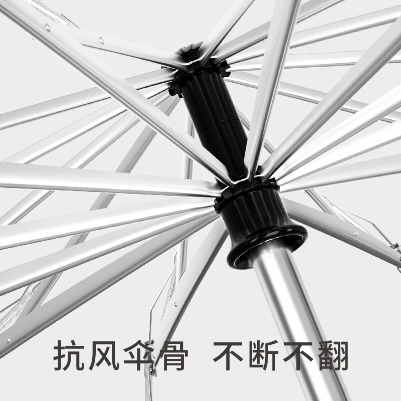 逆季全自动雨伞男士加大加厚加固学生上学专用大号折叠伞反向抗风