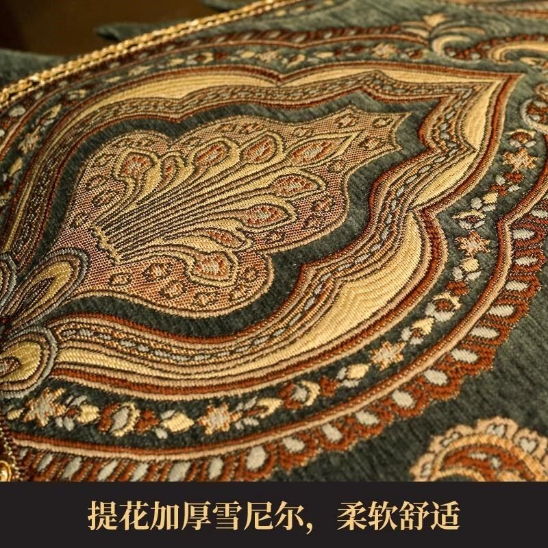 椅子坐垫法式复古高级感椅垫欧美式乡村复古餐椅坐垫可拆洗椅子垫
