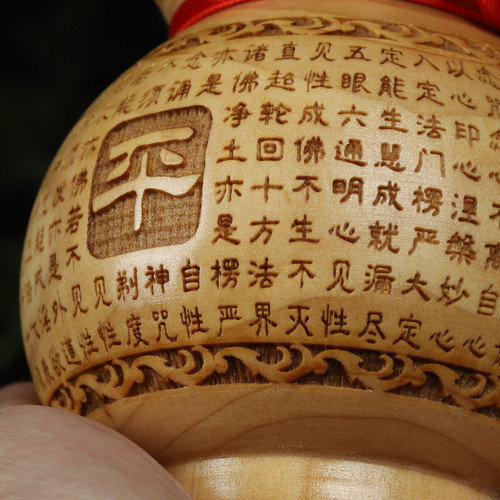 天然桃木葫芦中式客厅玄关书房儿童房卧室阳台公司前台办公室摆件