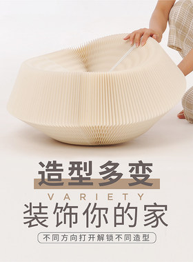 十八纸圆形矮凳蒲团家用飘窗凳子折叠便携式打坐禅意茶室凳风琴凳