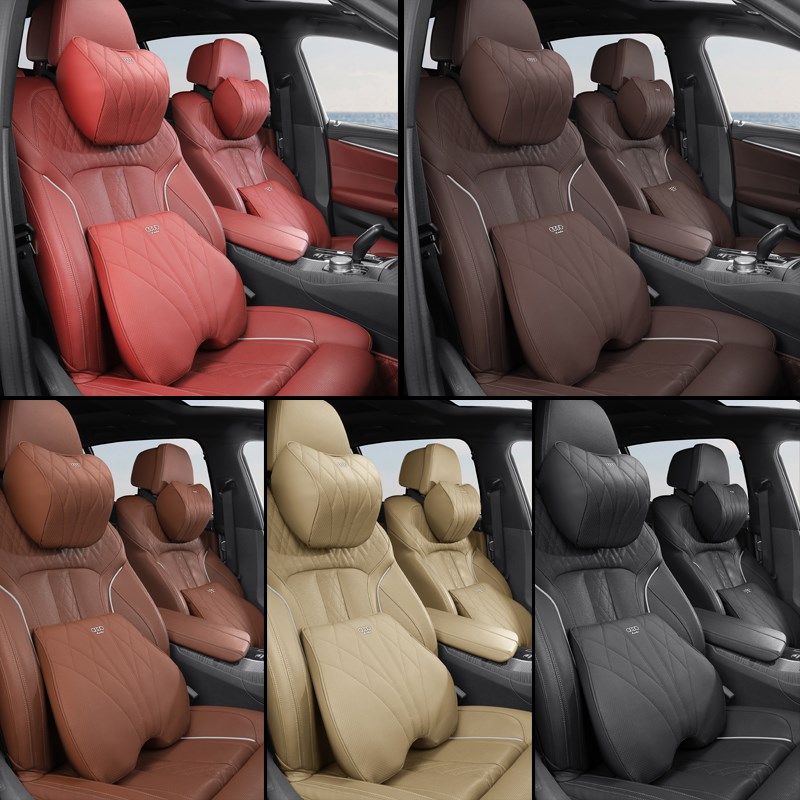 奥迪头枕护颈枕A6L/A4L/A3/Q5L汽车靠枕腰靠垫Q2L/Q3/Q7内饰用品