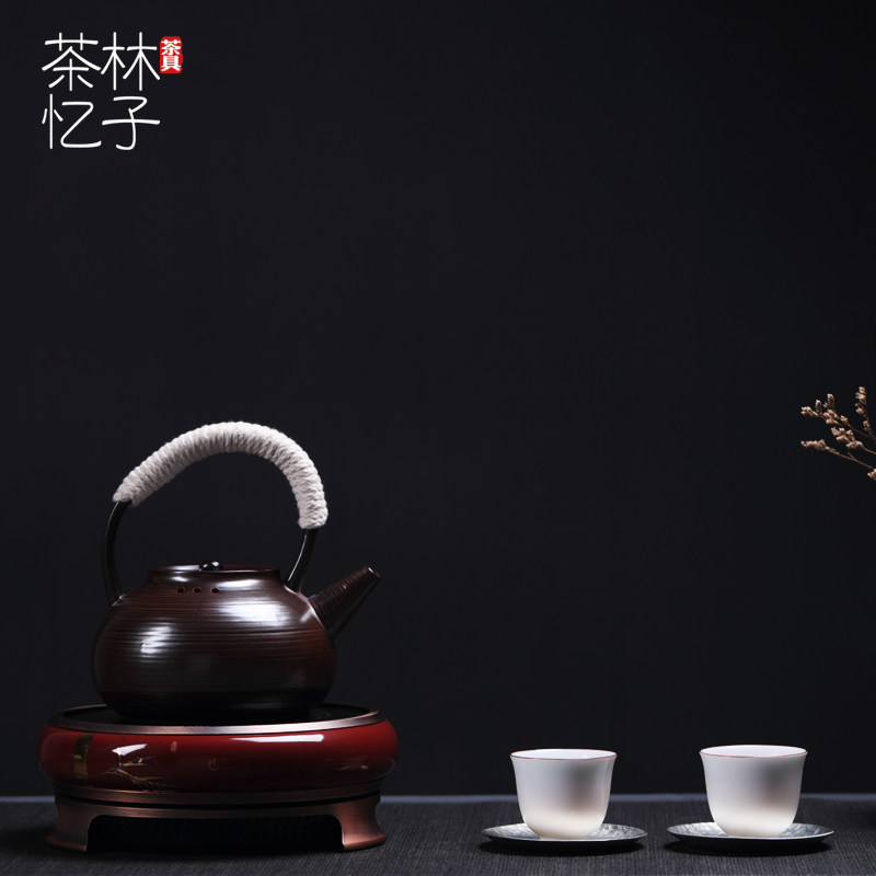 炉优优陶瓷触屏电陶炉复古中国风茶炉多点触控静音煮水煮茶器电炉