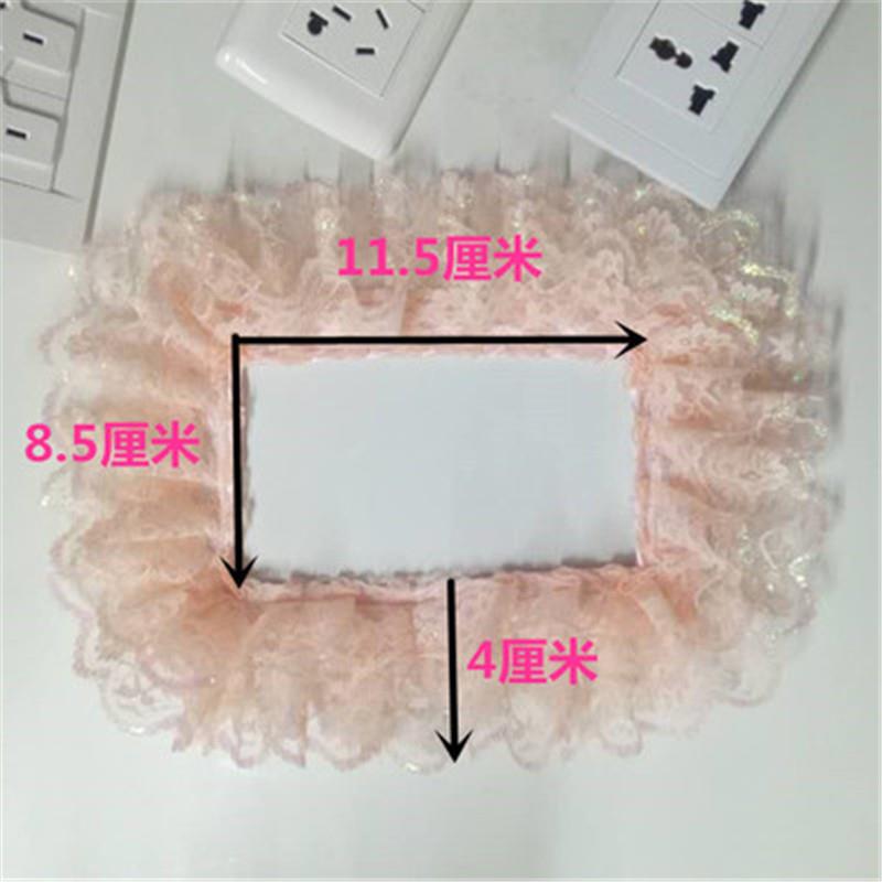 新品开关套插座套满8个包邮开关贴墙贴韩式布艺蕾丝装饰贴定做