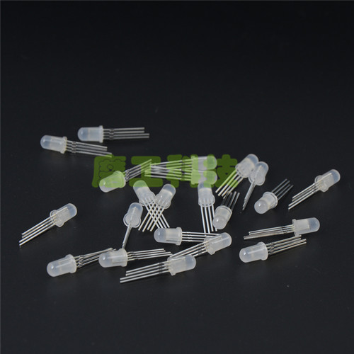 PL9823全彩LED灯珠 F5 5mm点光源 IC内置LED模组 5V全彩LED灯