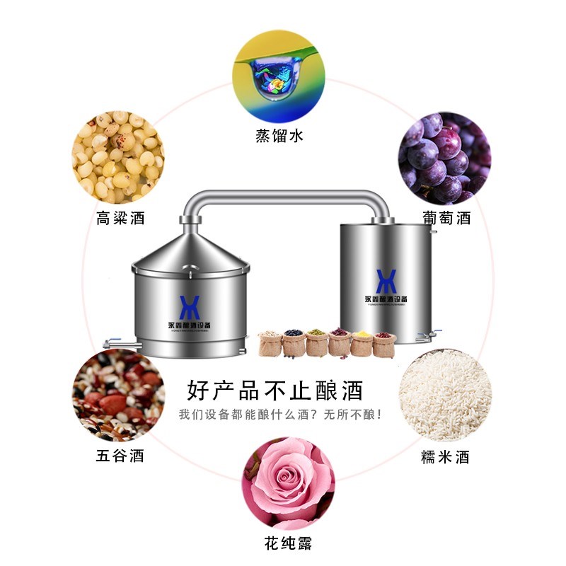 永鑫蒸酒器酿酒设备商用大型酒坊柴火传统烤煮酒小型家用酿醋设备图片