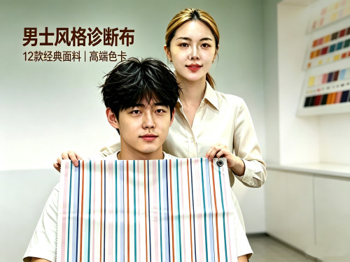 男士12风格诊断布 风格测试布 形象管理工作室色布工具直曲量感动