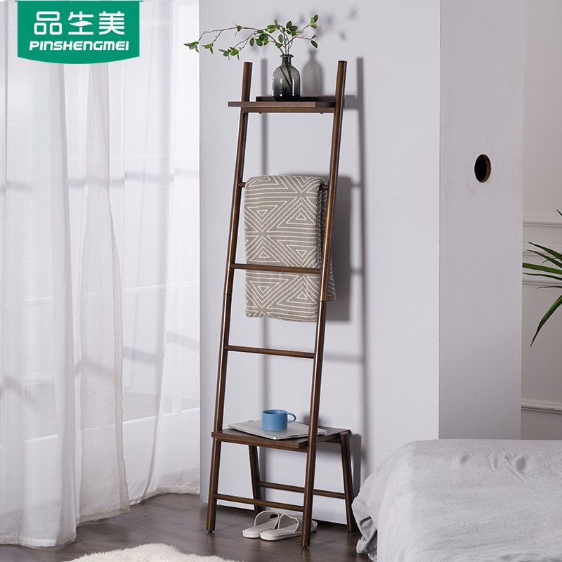 客厅书架置物架落地靠墙窄架子卧室梯形靠墙架家用实木网红陈列架