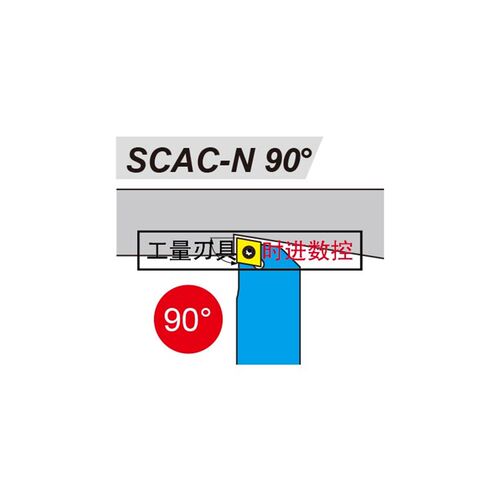 台湾益诠90度数控刀杆外圆车刀SCACR-0808K06N/1010K06N/1212K09N