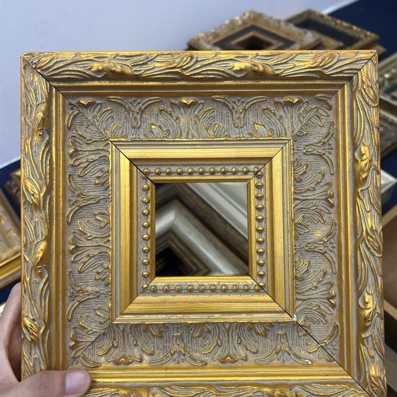 天隆出口实木古典复古欧式版画金色油画画框相框外框镜框定制尺寸