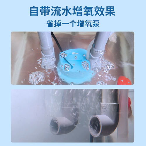 大头鱼牌三合一鱼缸过滤系统 金鱼缸专用滴流盒 玻璃缸与户外龟缸