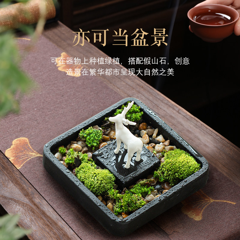 创意石制烟灰缸家用客厅办公室茶几大号个性烟灰缸定制开业送礼物