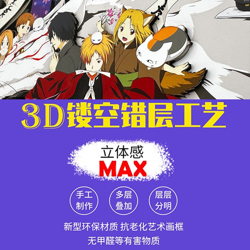 来图定制3D立体画装饰画客厅沙发背景墙挂画办公室动漫人物照片