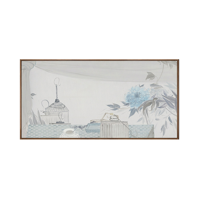 观无 新中式客厅装饰画 横幅沙发背景墙壁画卧室床头墙面禅意挂画