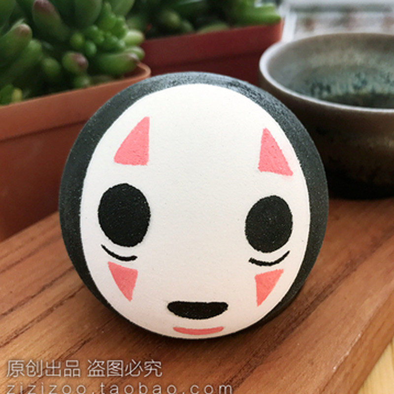 手作无脸男卡通摩托汽车顶外通用天线装饰球公仔娃娃玩偶创意潮