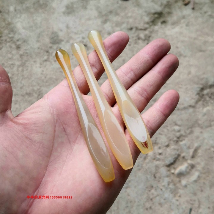 透透的山羊角毛衣勾针柄毛线蕾丝手钩编织工具带点穴按摩功能精品