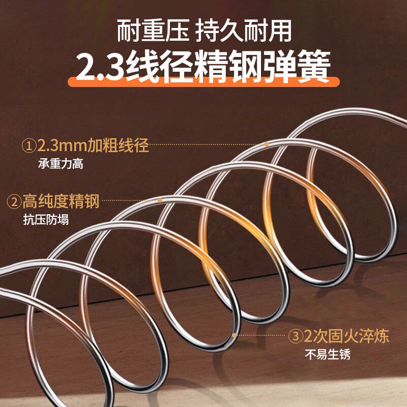 弹簧床垫2米乘2米2独立静音乳胶软垫20cm厚椰棕硬家用卧室可定制