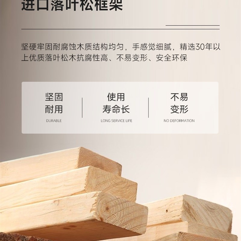 侘寂风布床意式风布艺床小户型北欧风齐边床泡芙床双人床储物床
