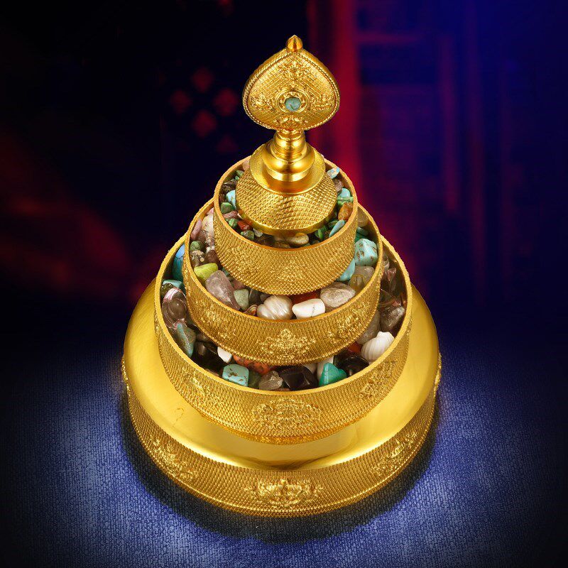 普门庵纯铜曼扎盘设计八吉祥曼茶罗学院曼扎10cm12cm