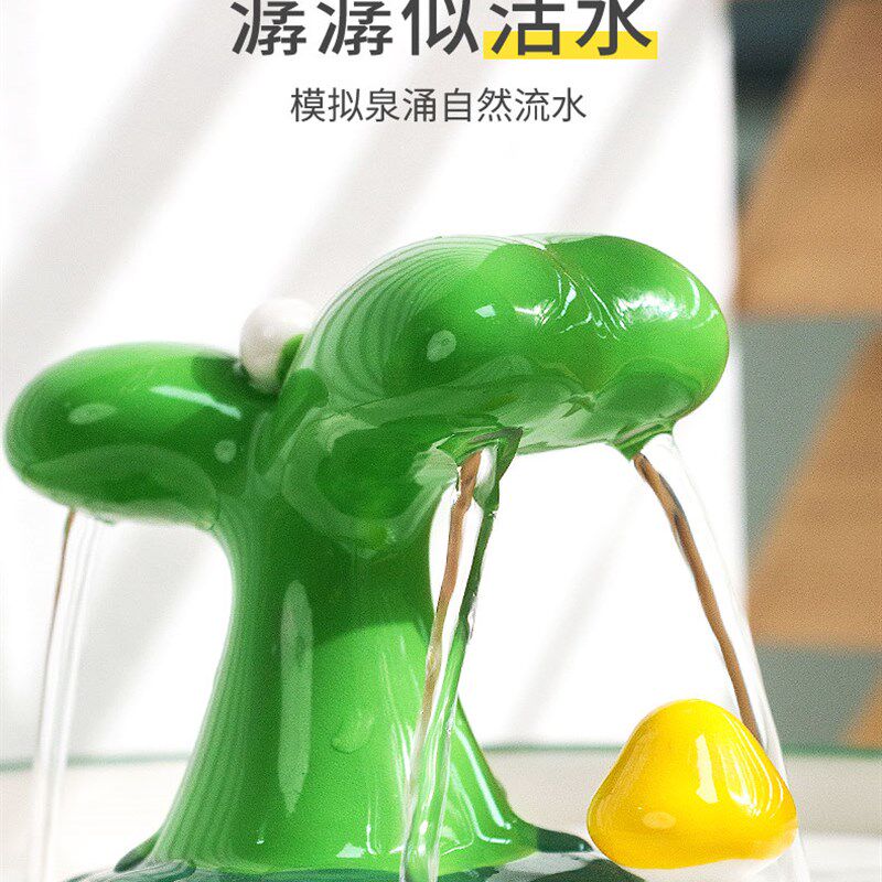 猫咪饮水机陶瓷恒温宠物饮水过滤芯狗狗自动喝水喂水器猫循环静音
