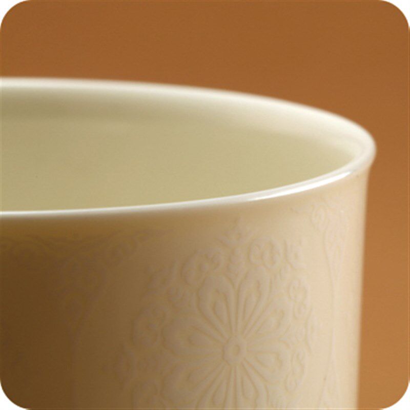 硅元陶瓷典藏款盖杯 茶杯会议杯碟 手工茶杯陶瓷茶杯子盖杯