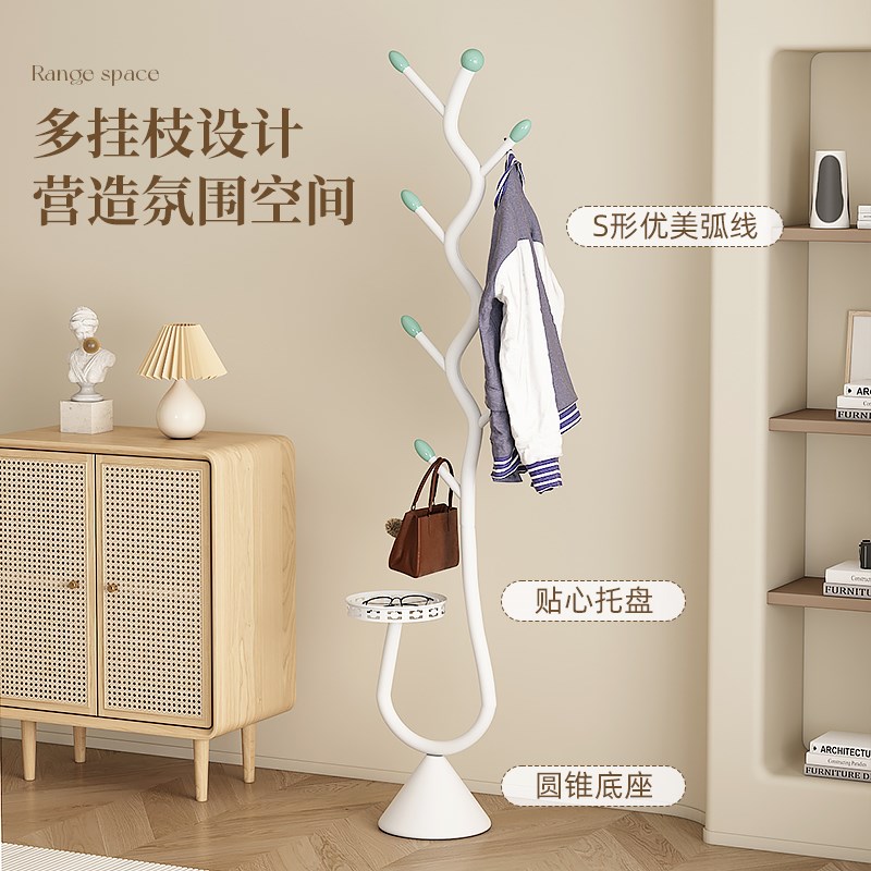 玄关衣帽架卧室落地挂衣架家用挂包架入户门口置物架不占空间衣架