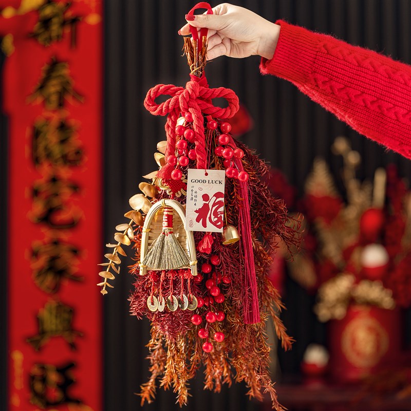 新年挂件装饰大门门挂春节2025贺年挂饰客厅玄关过年diy布置用品