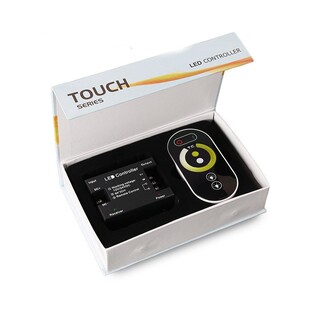 6键RF全触摸铁壳双色温控制器 射频遥控CCT灯带灯条12v/24v低压