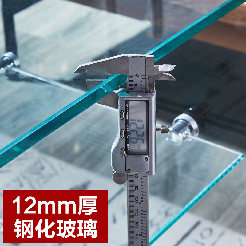 边桌热弯钢化玻璃茶几两层三层床头柜沙发小边桌角几阳台飘窗桌子