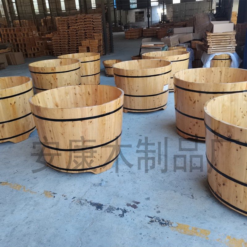 圆形泡澡木桶成人全身家用沐浴桶香柏木浴缸洗澡桶桑拿浴池瑶浴桶