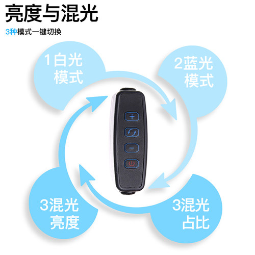 积光M1鱼缸水草灯LED灯射灯夹灯海水缸珊瑚专用补光灯藻缸爆藻灯