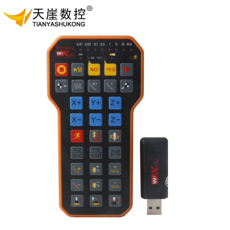 雕刻机无线控制手柄 WHB02无线手轮控制器 手持式雕刻机控制器图片