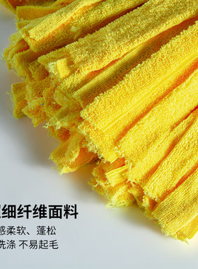 家用拖地珍珠巾拖把加长不锈钢柄老式自拧水拖把耐磨吸水墩布拖布