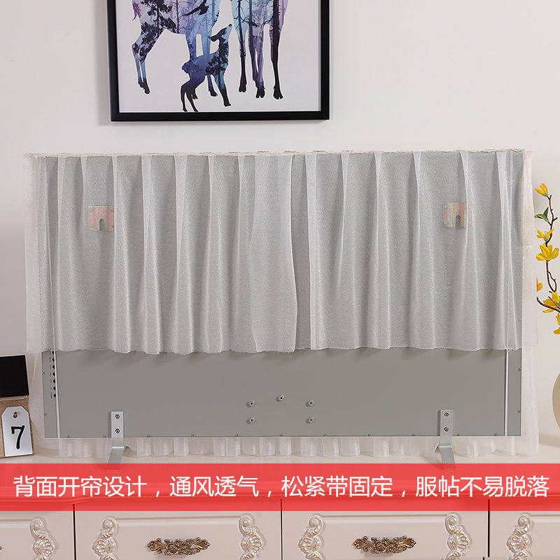 电视罩防尘罩套布艺长方形电视柜罩挂式55寸60寸曲面液晶电视机罩