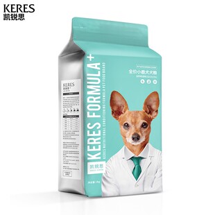 凯锐思 小鹿犬狗粮专用幼犬成犬小型犬幼崽幼犬粮专用粮靓毛4斤