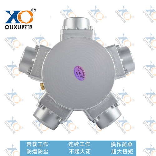 欧旭五缸QMH活塞式气动马达低速大扭力工业级强力 防爆正反转调速