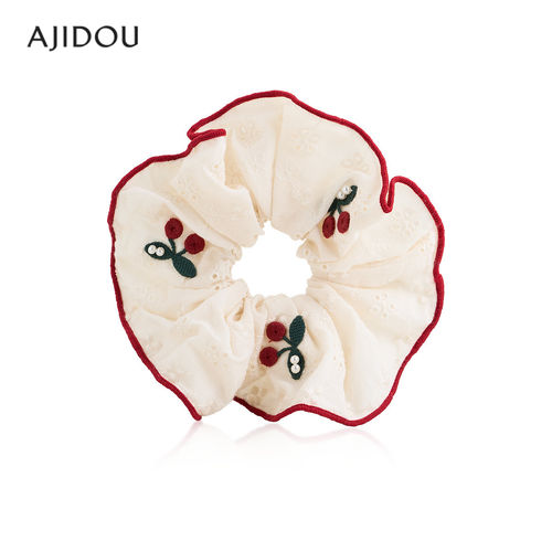 AJIDOU阿吉豆发饰女款时尚潮流简约百搭高级感樱桃扎头发大肠发圈