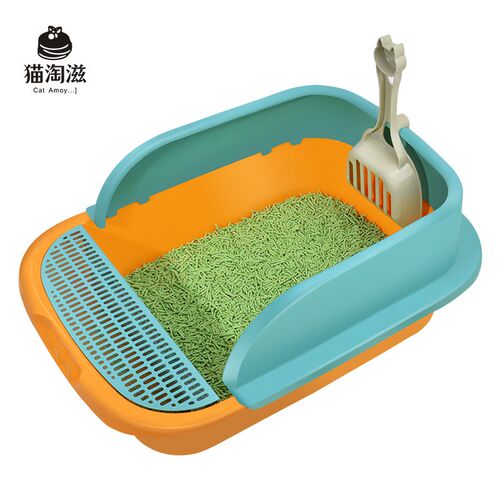猫砂盆超大号半封闭防带砂隔臭猫屎盆小号幼猫咪厕所笼子专用用品