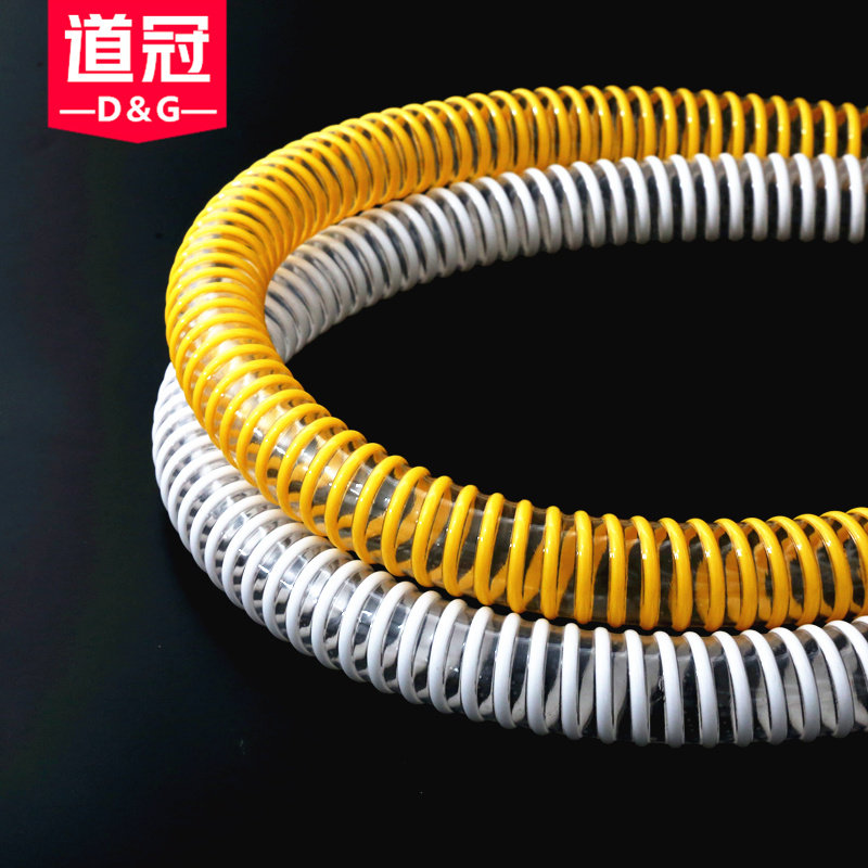 道冠塑筋管PVC螺旋塑筋增强软管波纹管物料输送管塑料排水管包邮