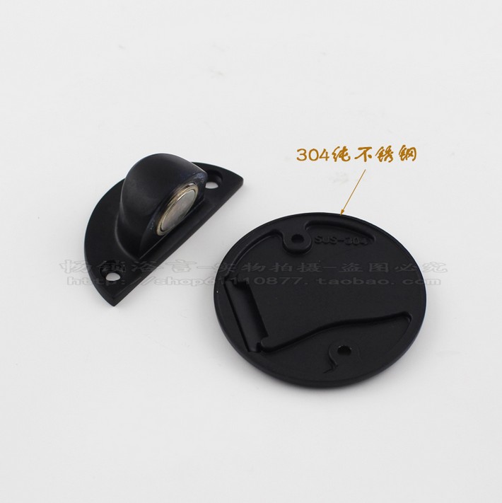 依佰利黑色地板吸欧式青古铜门吸门碰仿古地吸美式纯黑色隐形地吸