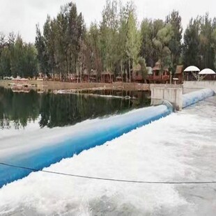 橡胶坝盾式充水充气气盾坝闸橡胶坝袋河道拦水坝临时气囊景观水闸